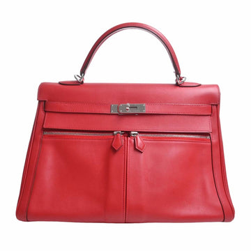 HERMES Swift Kelly Raki 35 Handbag Red Ladies