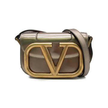 VALENTINO Shoulder Bag Gold Bronze Calfskin [cowhide]