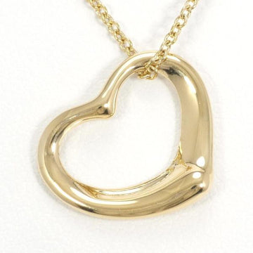 TIFFANY open heart K18YG necklace total weight about 2.9g 40cm jewelry