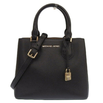 MICHAEL KORS Leather Handbag 35T8GAFM2L Black Ladies