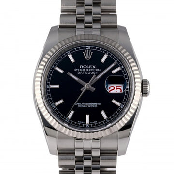 ROLEX Datejust 116234 black dial watch men