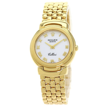 Rolex 6621/8 Cellini Watch K18 Yellow Gold / K18YG Ladies ROLEX