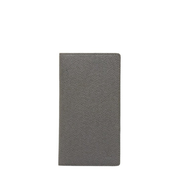 LOUIS VUITTON Taiga Portefeuille Long Bifold Bill Holder Wallet M32644 Gray Leather Men's