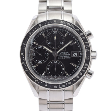 Omega Speedmaster Date 3210.50 Men's SS Watch Automatic Winding Black Dial