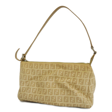 FENDIAuth  Zucchino Handbag Women's Canvas Handbag Beige