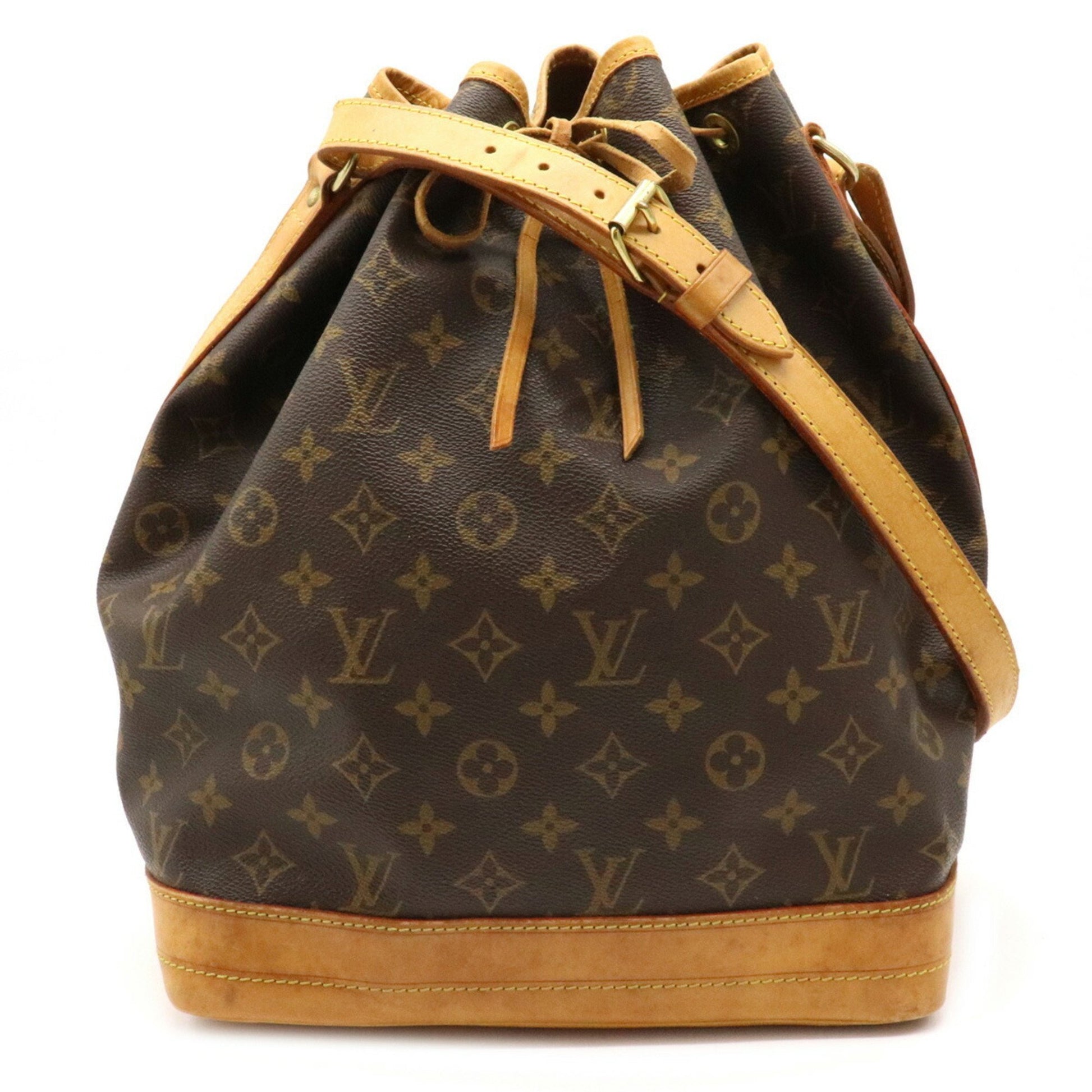 Louis Vuitton Noe GM Shoulder Bag Drawstring M42224 Monogram Brown