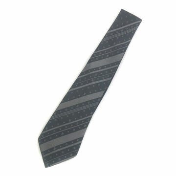 LOUIS VUITTON tie monogram silk 100% gray men's