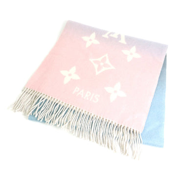 LOUIS VUITTON Scarf Escharp Reykjavik Gradient Cashmere Pink x Blue Gray White Unisex M70868