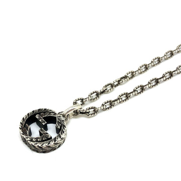 GUCCI Necklace 455307 J8400 0811 Interlocking G 925 SV Silver Accessories Women's
