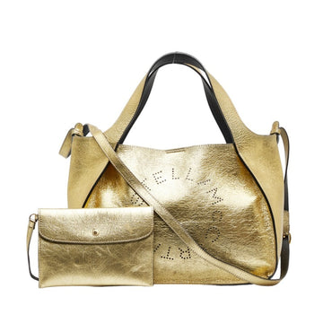 STELLA MCCARTNEY Handbag Shoulder Bag Gold Leather Ladies