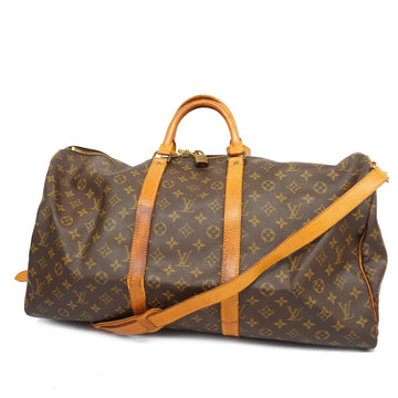 LOUIS VUITTONAuth  Monogram Keepall Bandouliere 55 M41414 Men Women Boston Bag