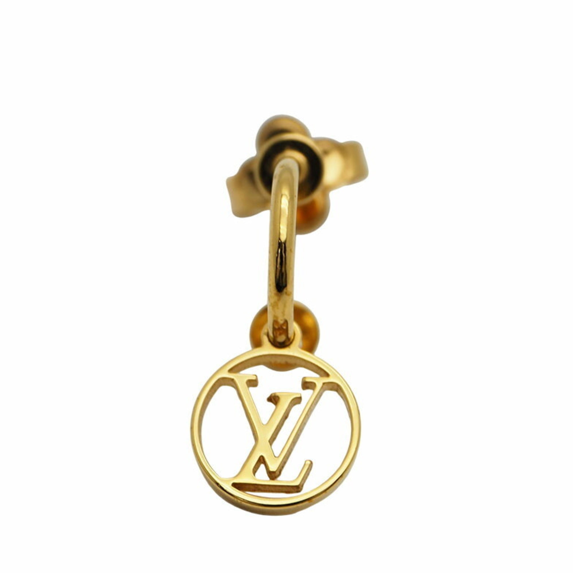 Louis Vuitton Gold Blooming Earrings  Blue Spinach  A