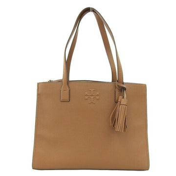 TORY BURCHTO BURCH  Leather Tassel Tote Bag 73511 Brown