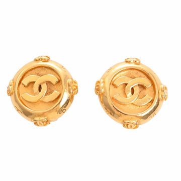 CHANEL Cocomark earrings gold ladies