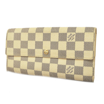 LOUIS VUITTONAuth  Damier Azur Portofeuil Sala N61735 Men,Women,Unisex Long Wallet [bi-fold]