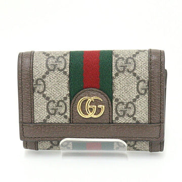 Gucci Ophidia Bifold GG Supreme Beige/Ebony/Brown/Green/Red Double G Web Stripe 644334 Small Wallet