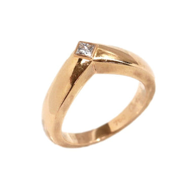 Cartier Triandre Diamond Ring # 50 9.5 750 K18PG Pink Gold Women's Jewelry