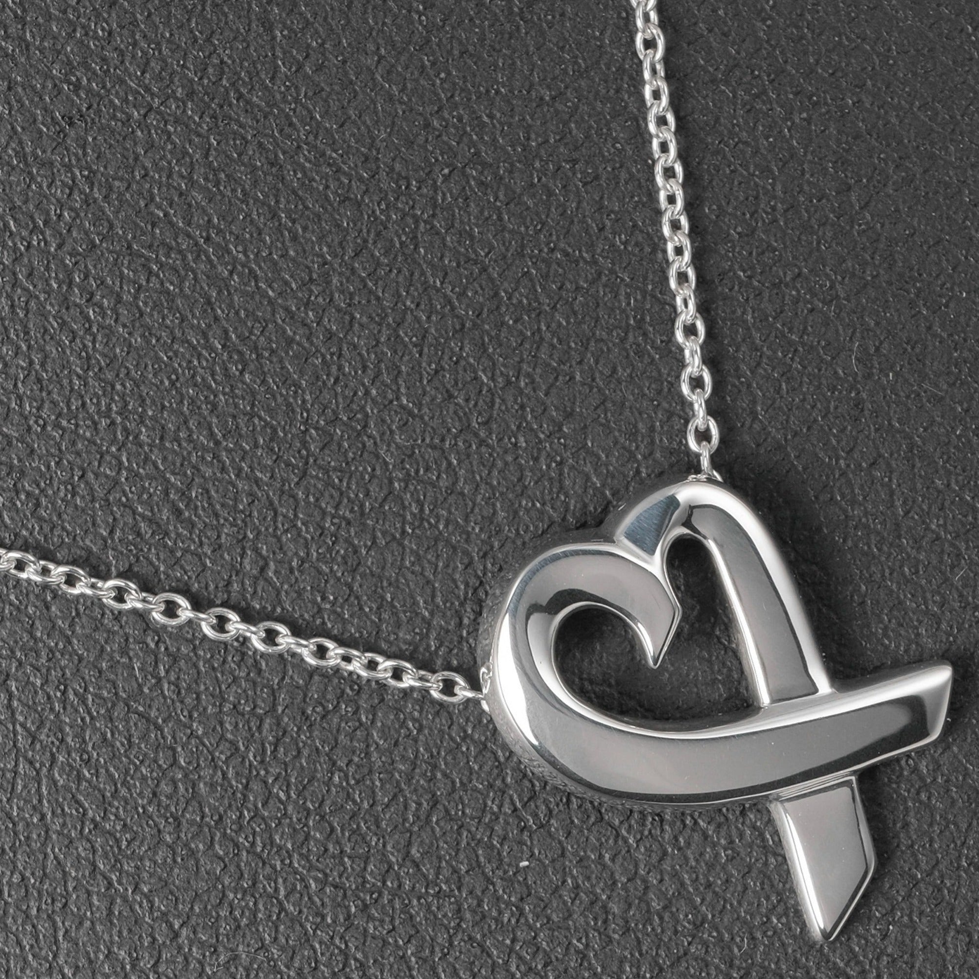 Tiffany & Co Silver Please Return to Love Heart Necklace – Mine & Yours
