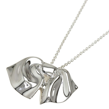 TIFFANY Ribbon Motif Necklace Silver Ladies &Co.