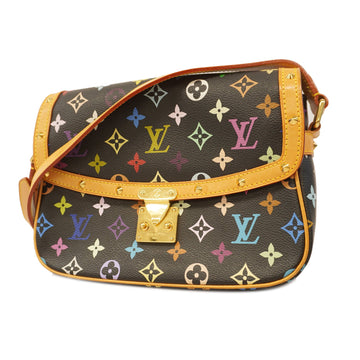 Louis Vuitton Shoulder Bag Monogram Multicolor Sologne M92639 Noir