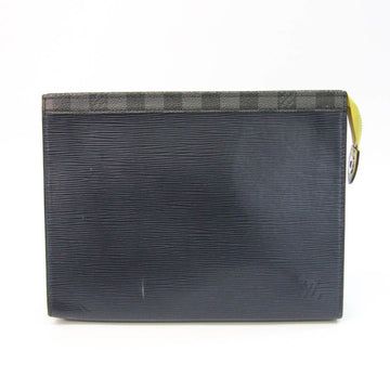 Louis Vuitton Epi Pochette Voyage MM M67899 Men's Clutch Bag Damier Graphite,Navy