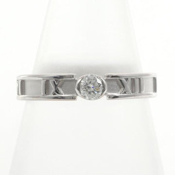 TIFFANY Atlas K18WG Ring No. 10 Diamond Approx. 0.1ct Box Total Weight 2.8g Jewelry