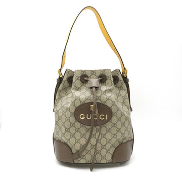 Gucci GG Supreme shoulder bag type rucksack backpack khaki beige brown 473875