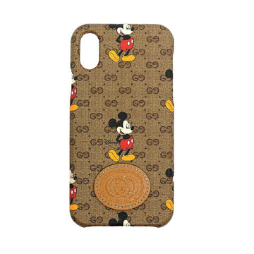 GUCCI Disney Collaboration iPhoneX/Xs Case Women's/Men's Mobile/Smartphone 602551 GG Supreme Brown/Multi