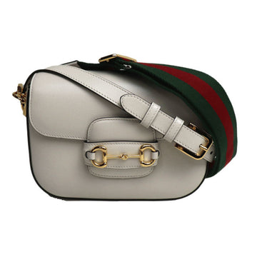 GUCCI Horsebit 1955 Mini Bag 2Way Shoulder White 658574 18YSG 9068