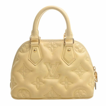 LOUIS VUITTON Monogram Alma Soft BB Handbag M59821 Yellow Ladies