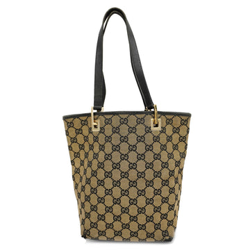 GUCCIAuth  GG Canvas Tote Bag 002 1099 Women's GG Canvas Handbag,Tote Bag Black