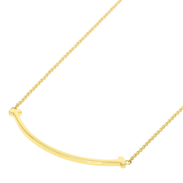 TIFFANY T smile small necklace K18 yellow gold ladies &Co.
