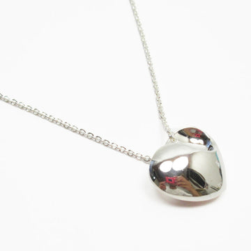 TIFFANY&Co. necklace fold heart silver Ag925
