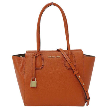 MICHAEL KORS Lady's handbag shoulder bag 2way leather orange