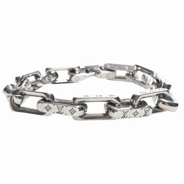 LOUIS VUITTON monogram chain bracelet M64224 silver metal