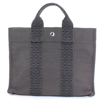 HERMES Handbag Ale Line PM Tote Gray Unisex Men Women