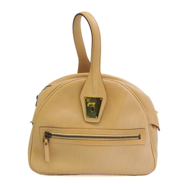 GUCCI 90671 Women's Leather Handbag Beige