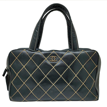 Chanel handbag wild stitch black