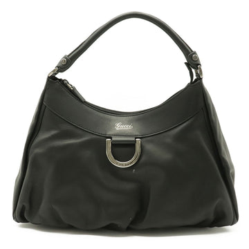 GUCCI shoulder bag leather black 327786