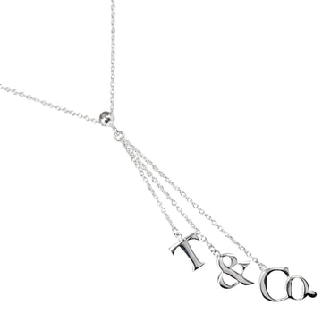 TIFFANY&Co. Logo Motif Necklace 925 Silver Approx. 3.3g