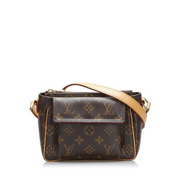 Louis Vuitton Monogram Vivacite PM Shoulder Bag M51165 Brown PVC Leather Ladies LOUIS VUITTON