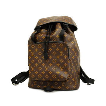 LOUIS VUITTON Rucksack Monogram Macassar Backpack M43422 Brown Black Men's Women's