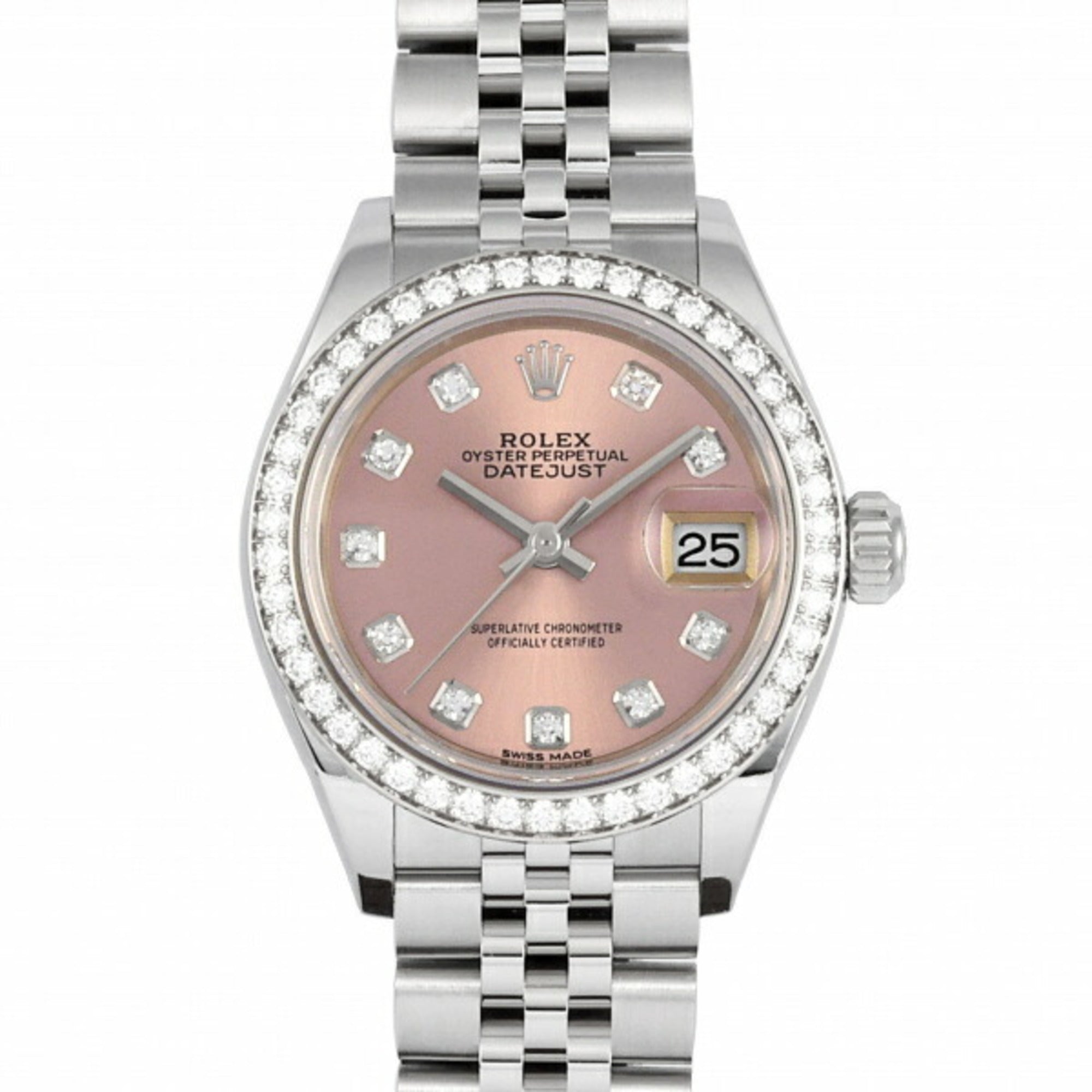 ROLEX Datejust Lady 28 279384RBR Pink Dial Watch Ladies