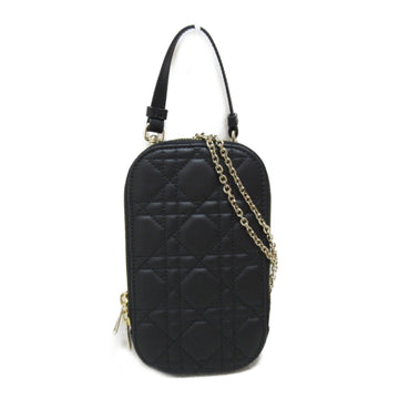 Dior Phone Shoulder Bag Black leather