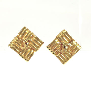 CHANEL COCO MARK EARRINGS METAL LADIES GOLD