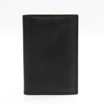 PRADA SAFFIANO RIGA 2M0945 Card Case Black