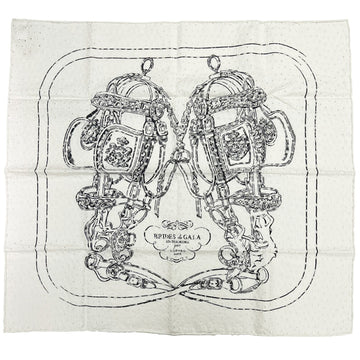 HERMES Carre 70 Brides de Gala Scarf English Embroidered White Black Silk 100% Embroidery Women's 23SS 2023 Spring/Summer Collection