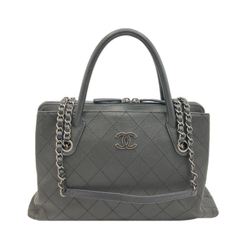 CHANEL Wild Stitch Shoulder Bag Women's Men's Leather