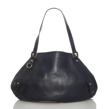 Gucci Abbey Handbag 130736 Black Leather Ladies GUCCI