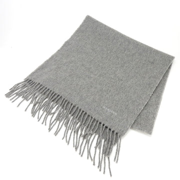 HERMES muffler 100% cashmere gray accessories ladies men